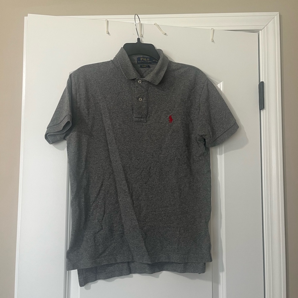 Polo by Ralph Lauren Men's Grey Polo Shirt